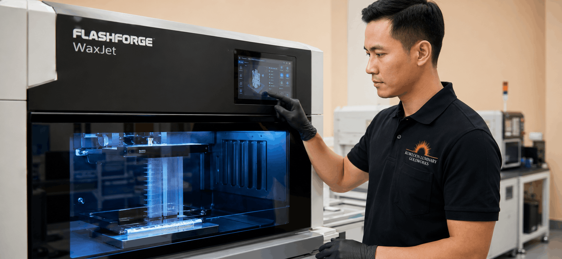 Nhân Viên CAD Vận Hành Máy In 3D Trang Sức